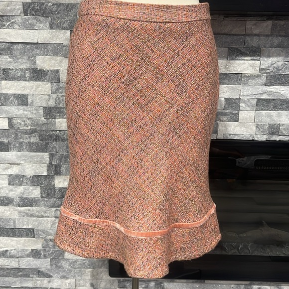 Gap Lined Wool Blend Pink A-Line Skirt, Size 2 - Picture 1 of 6